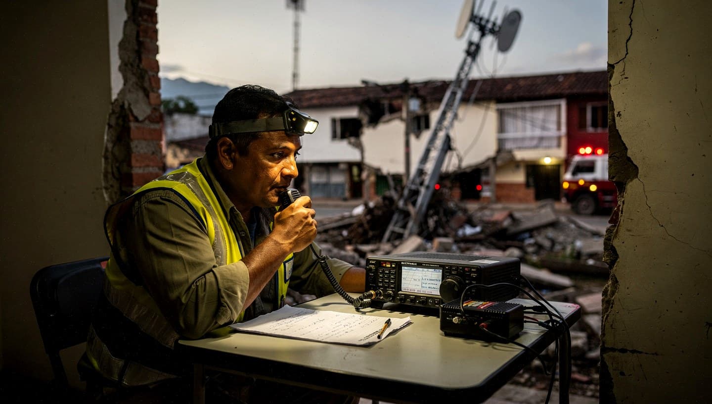 Colombia's 7.4 Quake Knocked Out 46% of Cell Sites, Amateur Radio Sustained Communication for 124 Hours